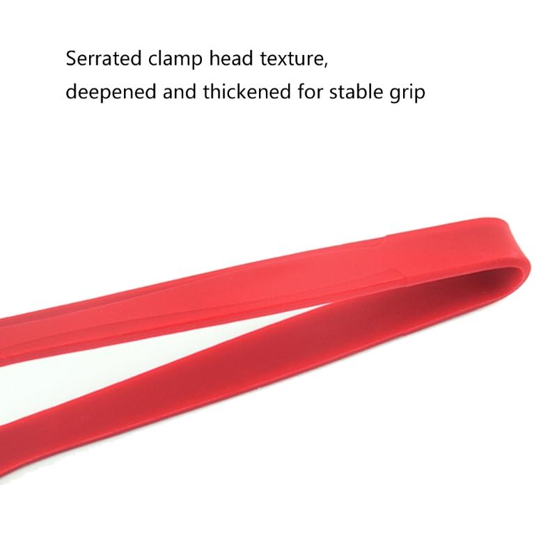 Durable Kitchen Tongs Heat Resistant Nonstick Design Food Clip Silicone Barbecue Clamp Multipurpose For Easy Cleaning