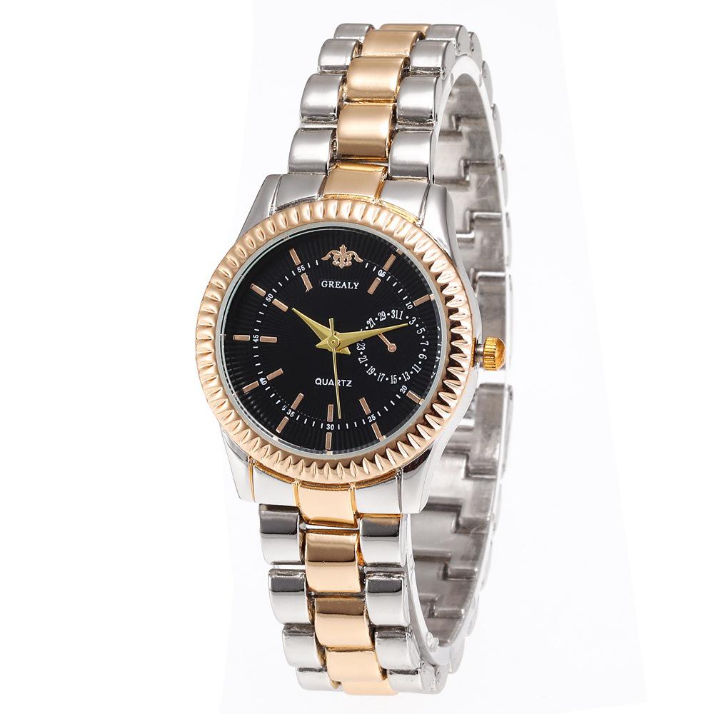 Women's & Men's Fashion Quartz Watch with Alloy Strap