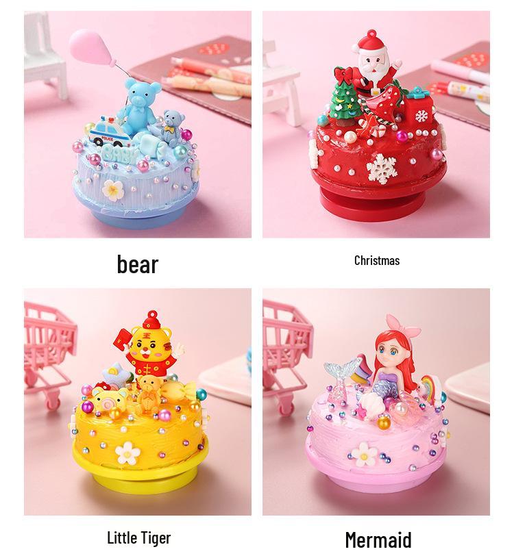DIY Cartoon Music Box - Handmade Rotating Birthday Gift & Educational Toy for Kids