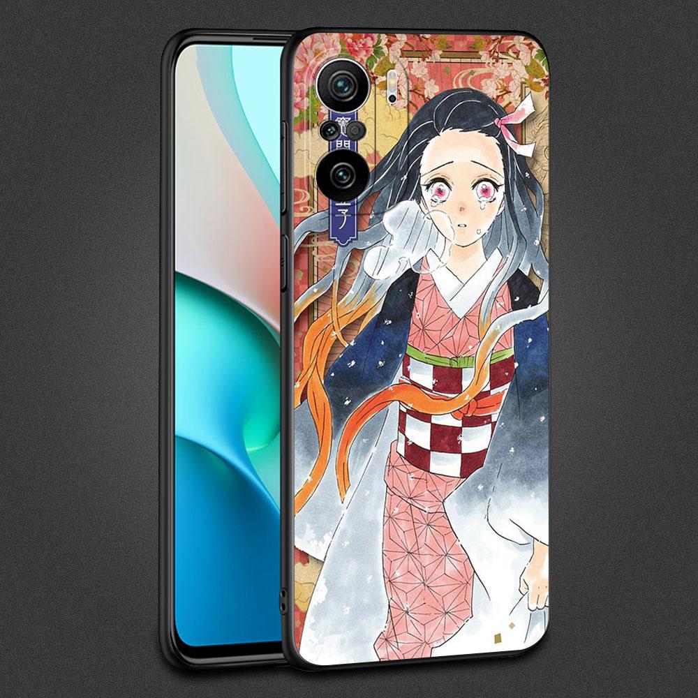 Fall für Xiaomi Redmi Hinweis 11 10 9 8 Pro 12 10C 9S 10S 11S 9A 9T 9C 10A 7 K40 8T Silikon Telefon Abdeckung Dämon Slayer Kunst Fundas