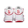 Slip Resistant Abrasion Resistant Mid Top Skateboard Shoes Men's White Red 112238010A-1