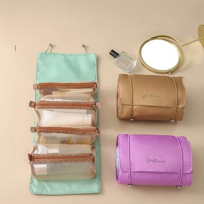 Sacs à cosmétiques de grande capacité pour femmes, trousse de maquillage Portable détachable 4 en 1, organisateur de toilette, sacs de rangement de lavage