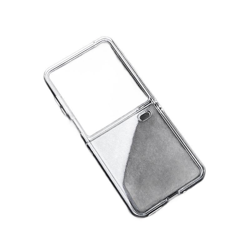 Nubia Flip3 Transparent Hard Case: Foldable Screen Protection with Full Coverage and High Transparency.