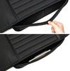Coussin de siège de voiture universel en cuir antidérapant et respirant, coussin de siège avant avec poche