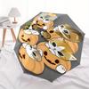 1pc Pumpkin Kittens Pattern Umbrella, Fashionable, Personalized, High-Value Folding Umbrella, a Must-Have for Summer, 8-Rib Durable Iron Fra