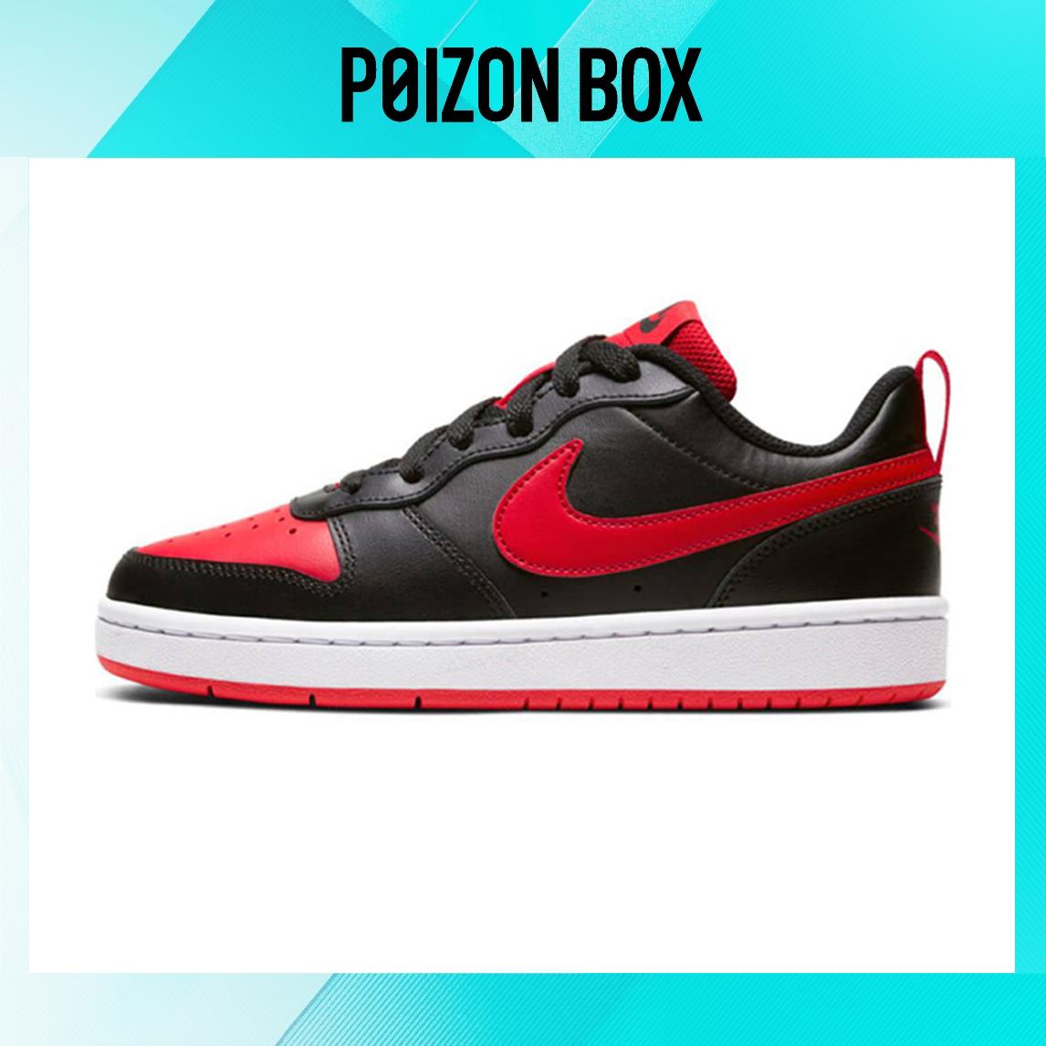 

кроссовки Nike Court Borough Low 2 Black University Red (GS) BQ5448-007