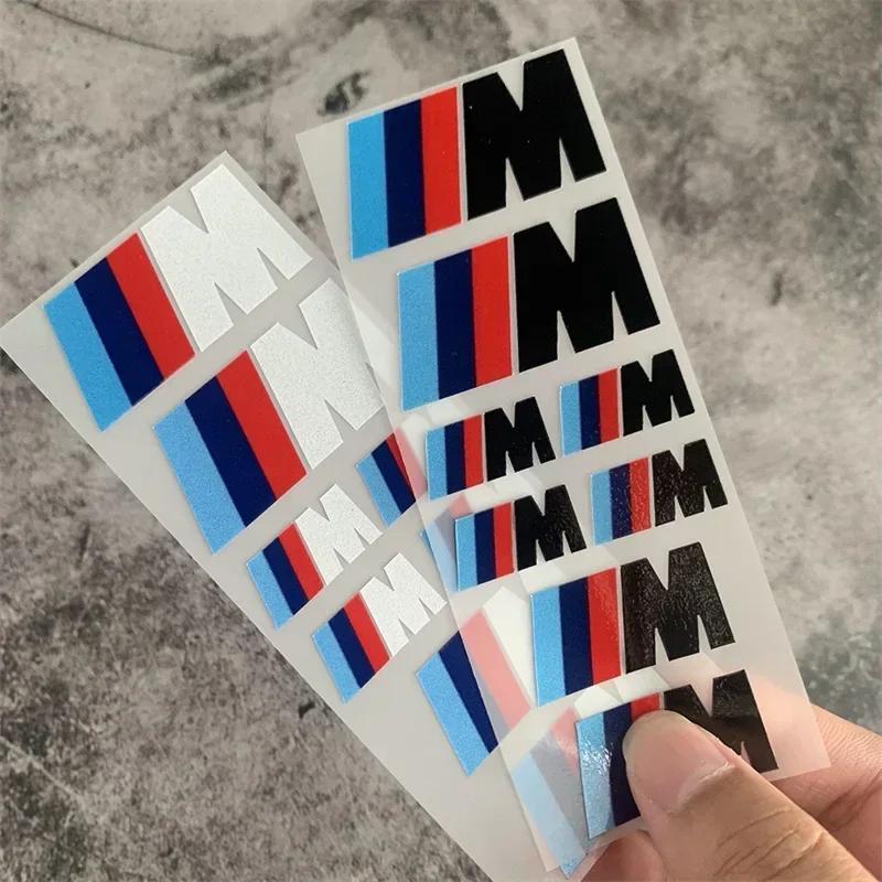 6Pcs Car Brake Caliper Vinyl Stickers Decor for M Logo X1 X4 X3 X5 X6 Z3 Z4 G30 G20 E36 E46 E90 E92 E60 E80 E34 F10 F30