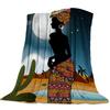 African Girl Flannel Blanket Sofa Bedspread Nap Blanket Gift Shawl Blanket Source Direct Supply