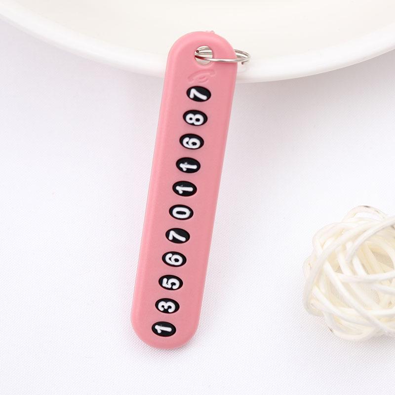 Personalized Fashion Keychain: Circle Rope, Anti-Lost Phone Pendant with DIY Number Tag