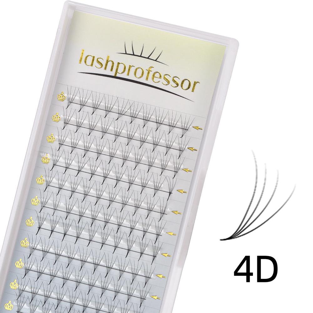 Lashprofessor 3D/4D/5D/6D Sharp Premade Volume 320Fans 8D/10D/12D Individual Lash Extension Pointy Thin Stem Russian Volume Lash