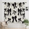 Vintage Gothic Skull Curtains Bedroom Witchy Spooky Retro Wizard Magic Bookshelf Black Mysterious Succulent Plant Curtain For Master Polyester With