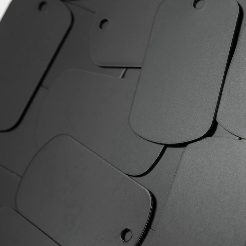 Trendy! 50 Pcs Metal Stamping Blanks Black for Stamping, Engraving Blanks Aluminum Stamping Blanks Keychain Blank Dog Tag