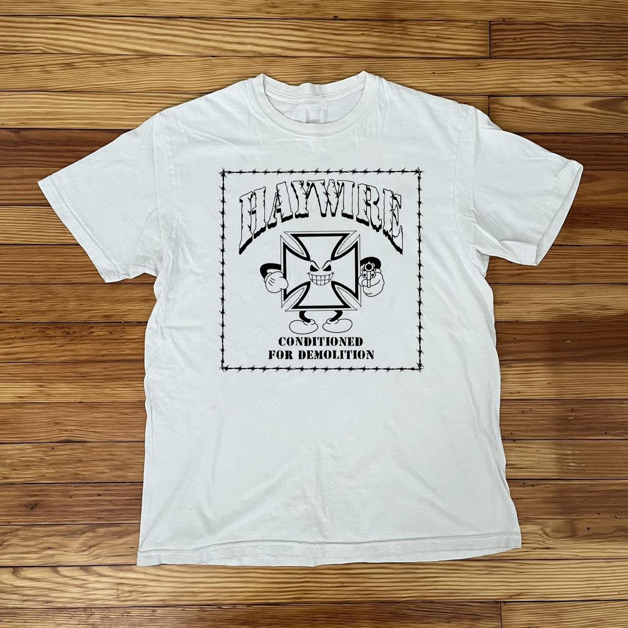 Haywire Conditioned For Demolition Weißes T-Shirt Alle Größen S-5XL AL873 S brown
