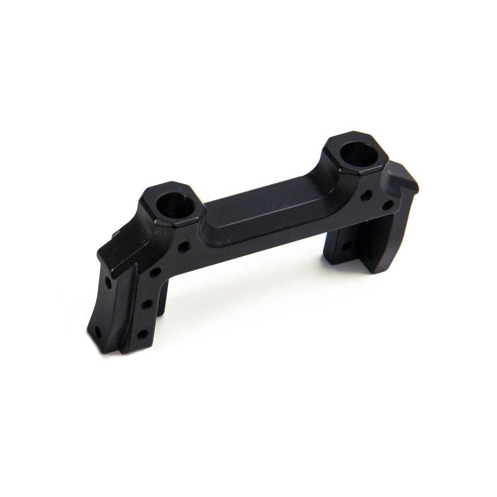 Scale RC Crawler Truck Chassis Rail Holder Chassis Mount Servo Front Bumper Mount for Axial SCX10 90046 1/10 (Black)