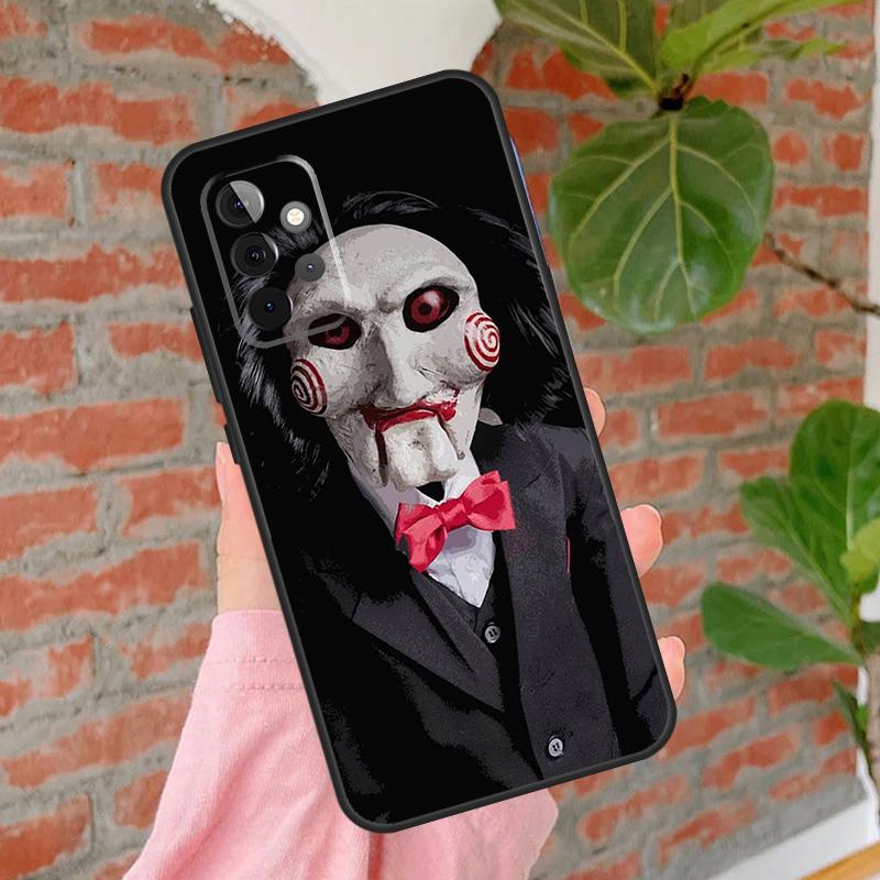Jigsaw Saw Horror Phone Case For Samsung Galaxy A54 A34 A14 A55 A35 A25 A15 A52 A32 A12 A51 A71 A13 A33 A53