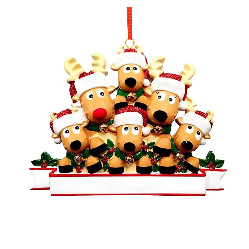 Beautiful Resin Christmas Reindeer Ornaments Set Of Handcrafted Holiday Decor Items