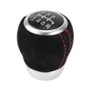 HOPESPANNER Manual Gear Shift Knob for Subaru Impreza WRX STI Plastic and Synthetic Leather Car Gearbox Stick Shifter Lever Black 6-Speed 2009-2018,