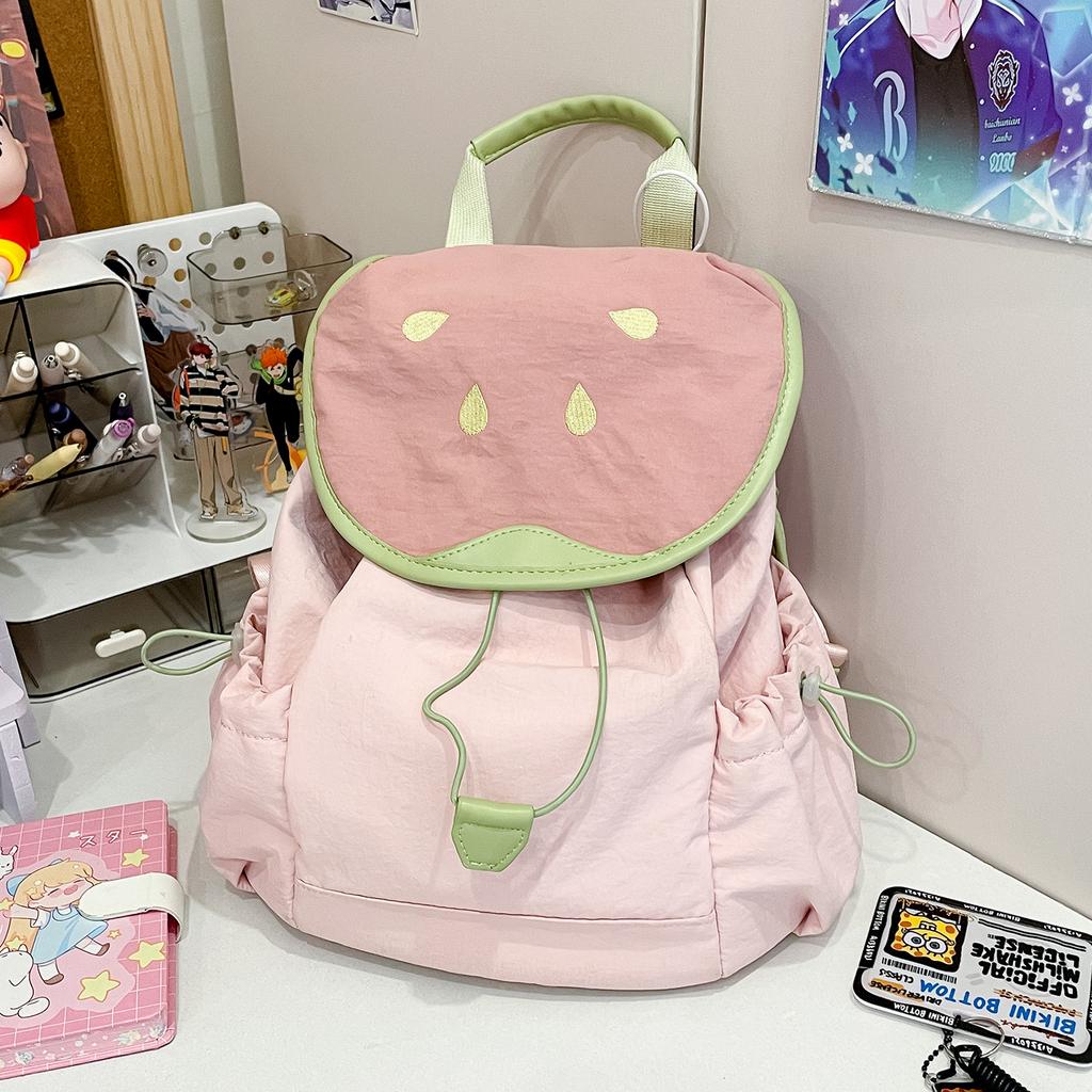 New Spring and Summer Short Trip Small Backpack Simple and Cute Versatile Commuting School Bag College Style Backpack