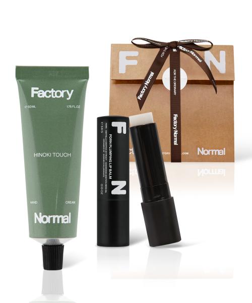 Factory Normal Lip Balm Hand Cream Gift Set + Mini Hand Cream Gift Oriental lavender/PDRN plumping lip balm