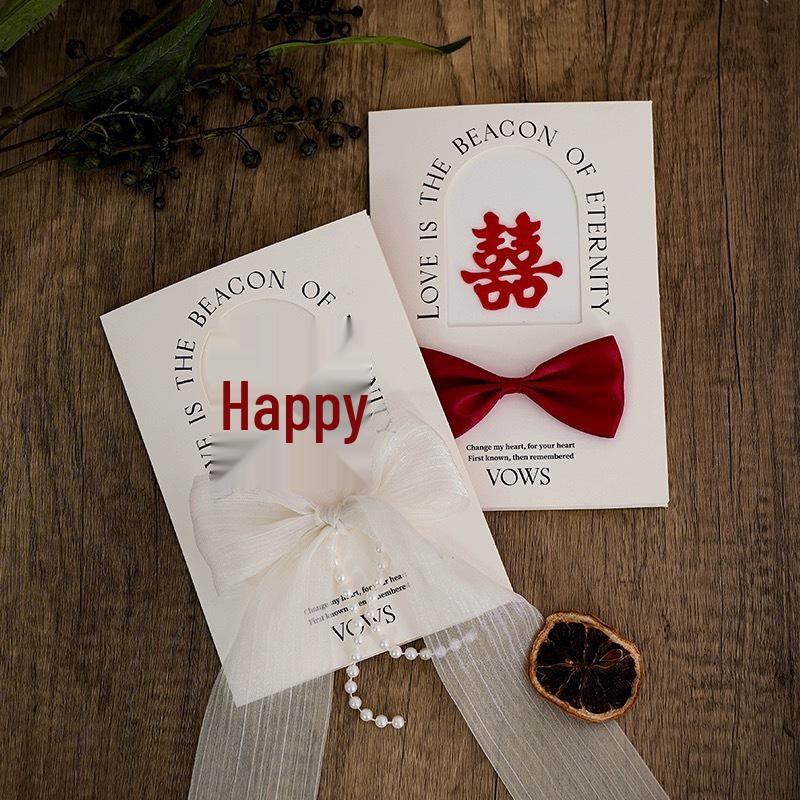 Elegant Bride and Groom Vow Cards – Creative Handwritten Wedding Speech Set