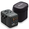 Verbatim Travel Adapter Eu/Uk/Us Gan 2Xusb-A/2Xusb-C Pd 65W Uta-05 Black/Black 32120