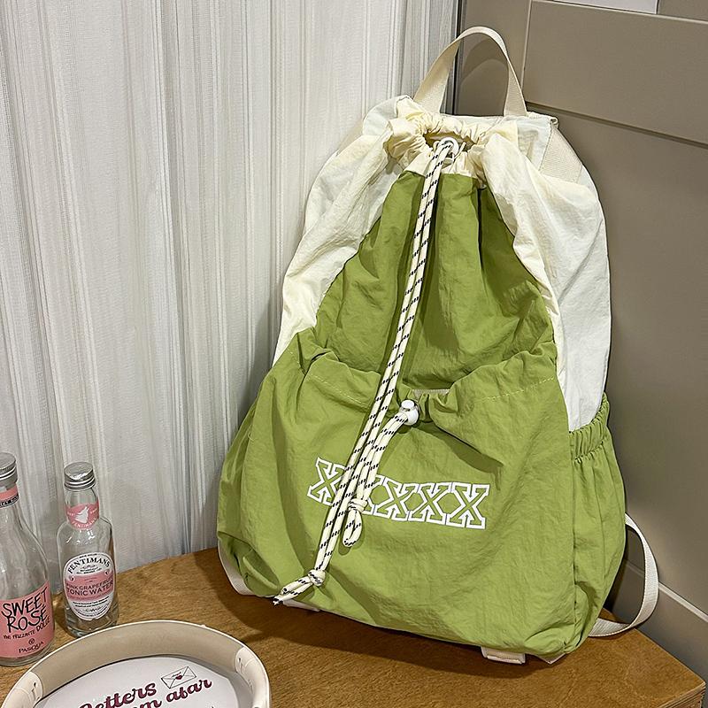 Outdoor Sports Lightweight Drawstring Backpack Men's And Women's Bags Mountaineering Bag Student Class Bag
