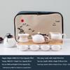 Portable Ceramic Tea Set with Tray - Custom Engraved Anniversary Gift