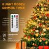 LED Fairy String Lights Battery Powered Remote Control 8 Modes Waterproof Garland for Birthday Wedding Party Garden Home Decor