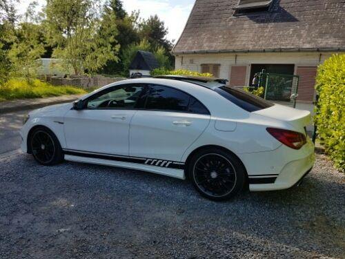 Edition1 Auto Car Side Stripe Skirt Decals Sticker For Mercedes Benz CLA 45 AMG