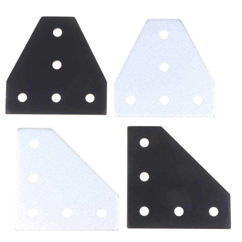 1Pcs T/L Type 5 Hole Joint Board Plate Corner Angle Bracket Connection Joint Strip For 2020 3030 4040 Aluminum Profile