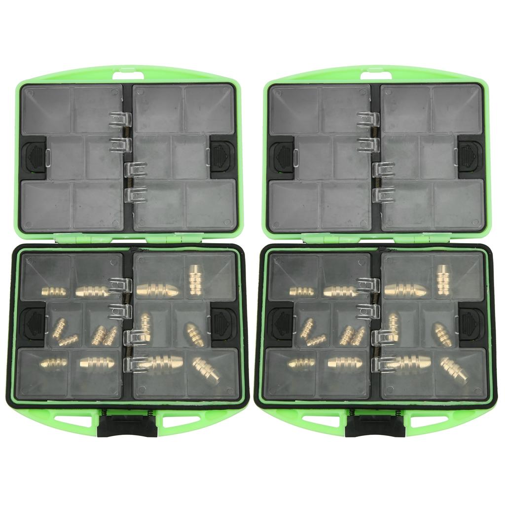 2 Stück ABS Gummi Angelzubehör Aufbewahrungsbox Tragbar Outdoor Köder Haken Etui