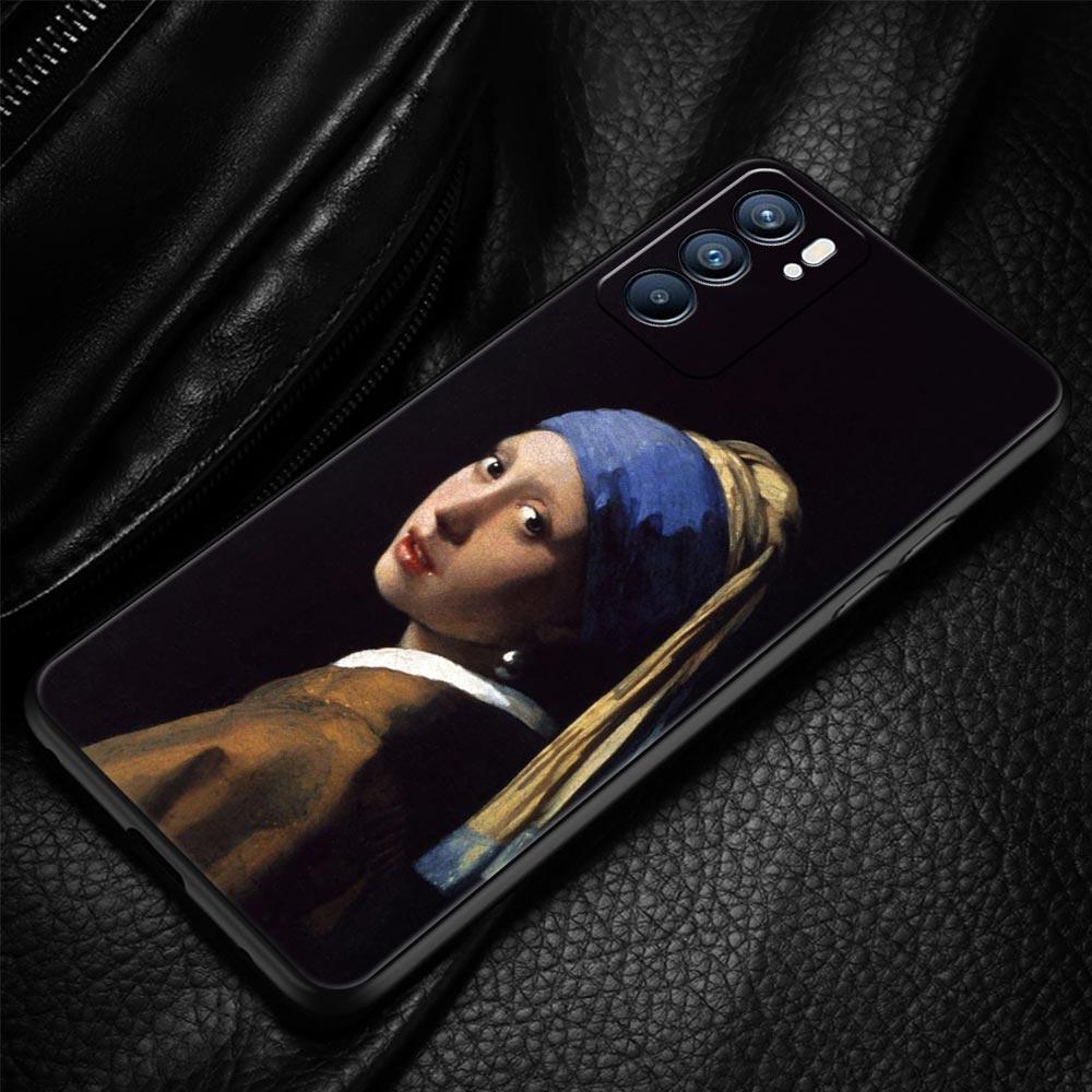 Mona Lisa Van gogh Oil Art Case For Oppo Find X6 X5 A54 A53 A52 A9 A15 A95 A17 A16 A76 A74 A57 Reno7 Reno6 Pro Plus 5G Cover