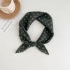 Japanese retro literary and artistic style 18 cotton and linen cashew flower silk scarf thin square scarf high-end fashion versatile accessories scarf