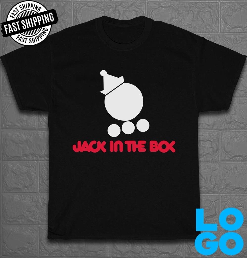 New Jack In the Box 1970s Logo Men's Funny T-Shirt Made In USA Size S To 5XL