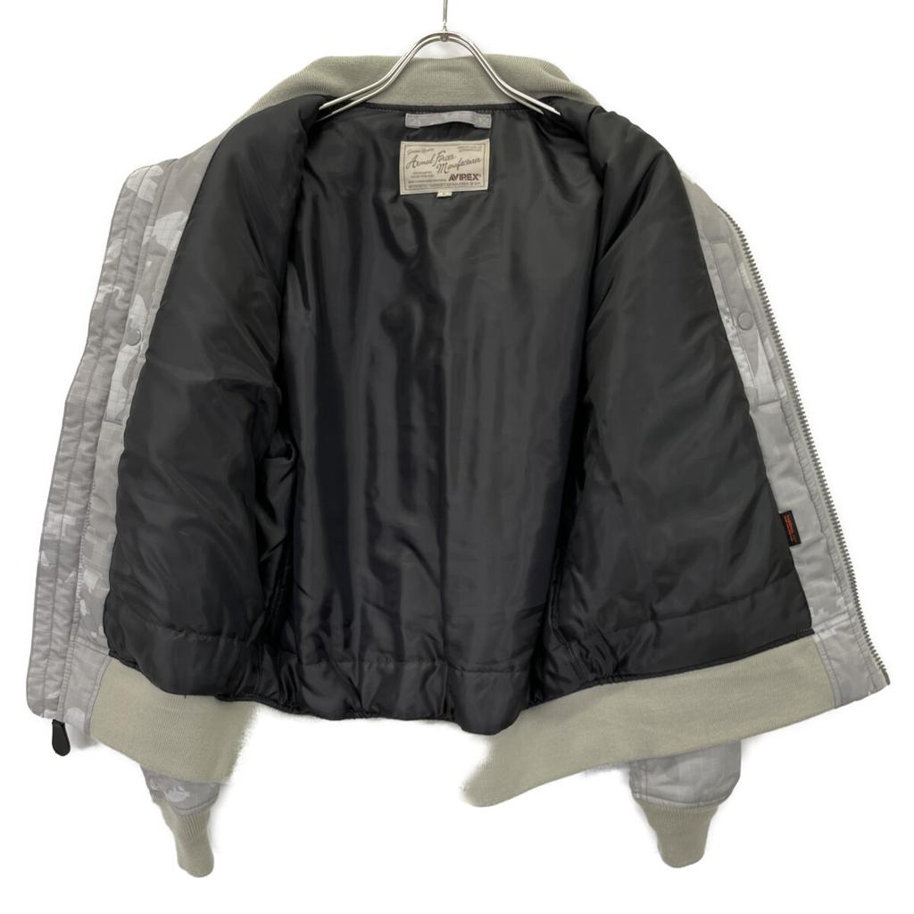 AVIREX Gray USAF 70th Anniversary MA-1 Flight Jacket Jacket L grayUsed