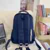 Student School Bag Women Large Capacity Contrast Color Backpack