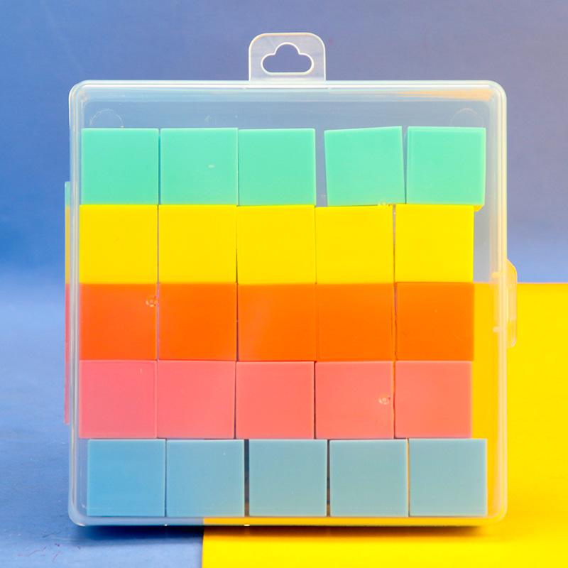 Little Kani 25-Piece 2CM Colorful Geometric Solids Set - 3D Math Educational Tools for Primary Students