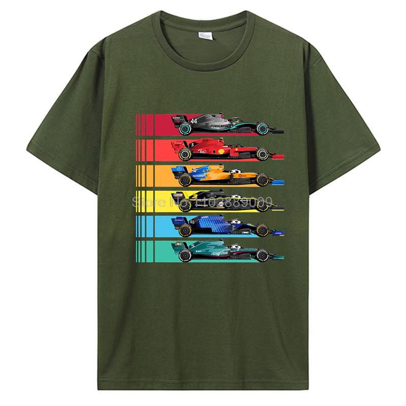 Camiseta para Fans de las Carreras de Equipo Camisetas de un Piloto Lando Norris Hombres Mujeres Camiseta Vintage Camiseta de Algodón Camisetas Tops