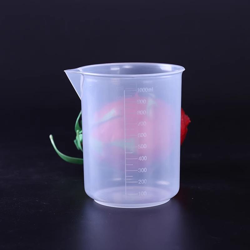 Measuring Cup Transparent Plastic Laboratory Beaker Graduated Liquid Jug Cup Kitchen Baking Cooking Measurement Scale Container