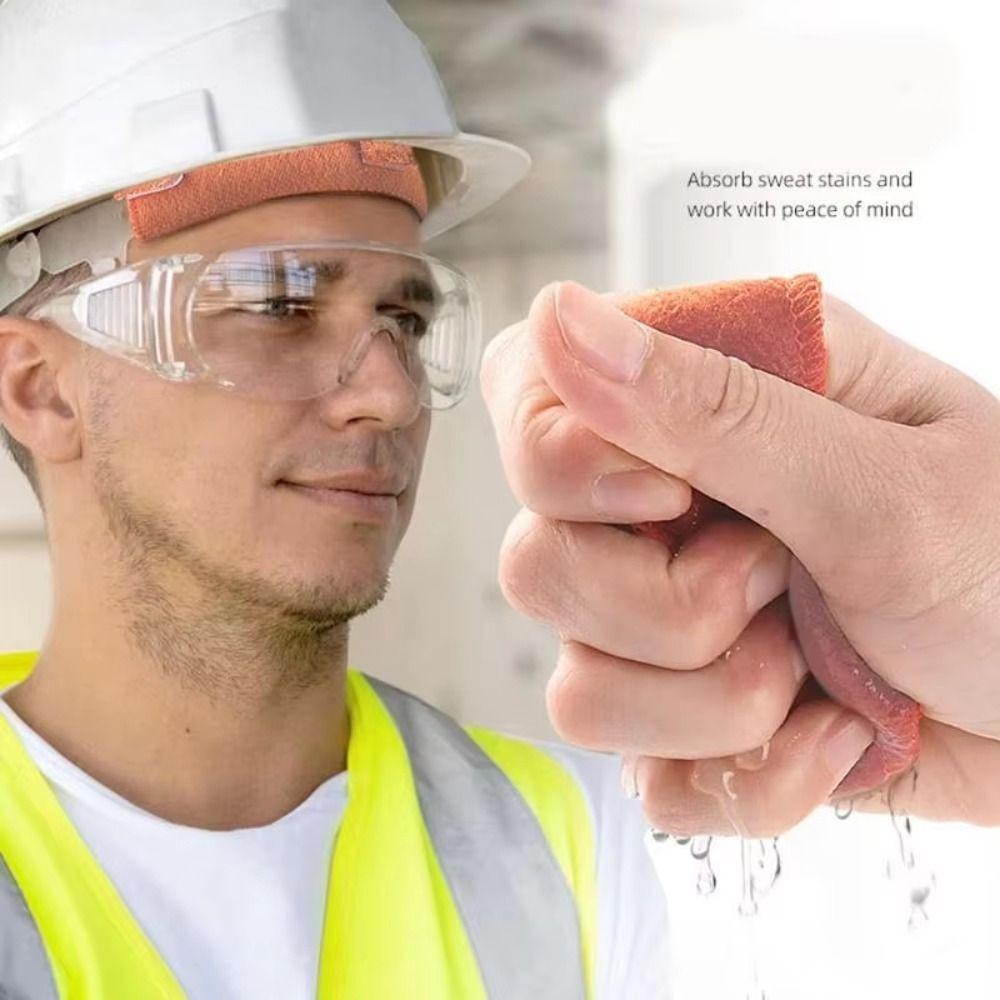 2pcs Washable Helmet Liner Absorbent Sweatband Helmet Durable Use Welding Sweatband Construction