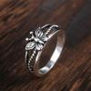 Retro Hollowed-out Butterfly Girl-themed Party Ring - Fashionable and Elegant Style