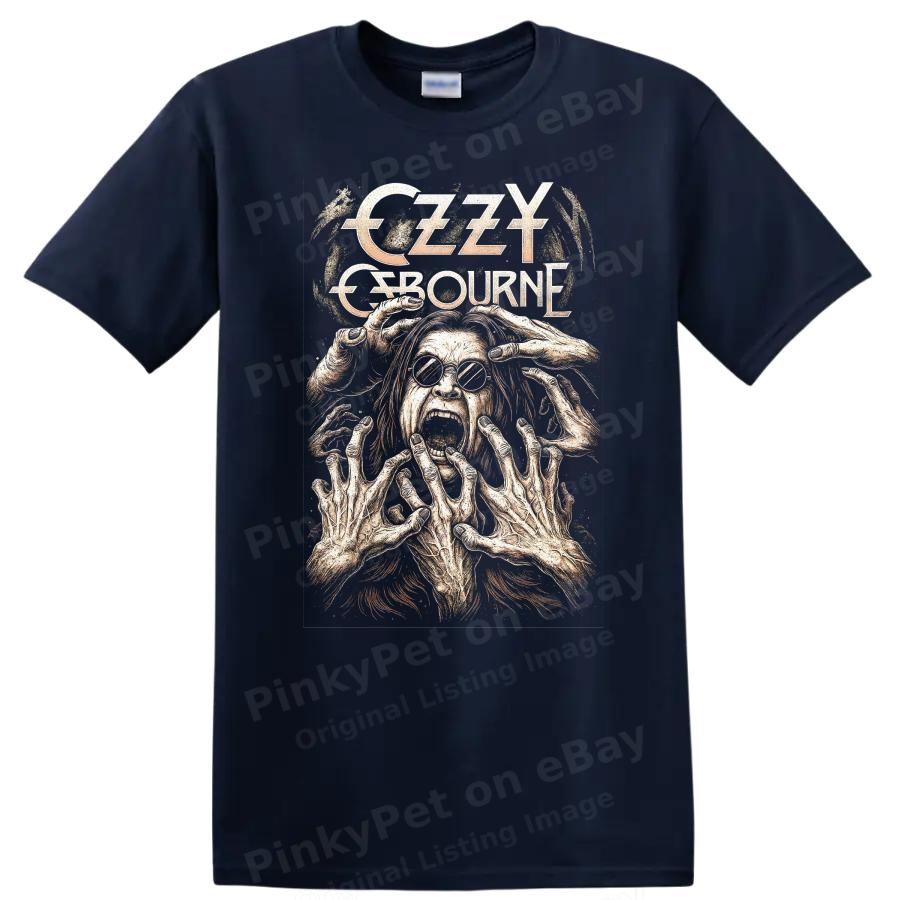 Ozzy Osbourne Retro Rock Heavy Metal Album Cover Art T Shirt Graphic Tee