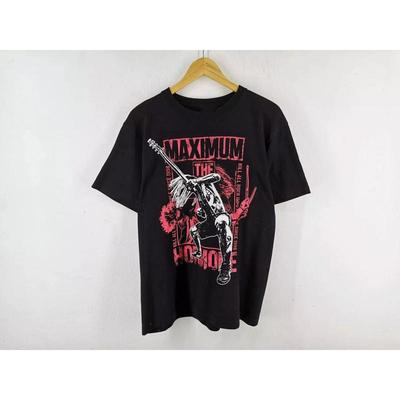 Maximum The Hormone Band Reprint Basic Black T Shirt Cotton