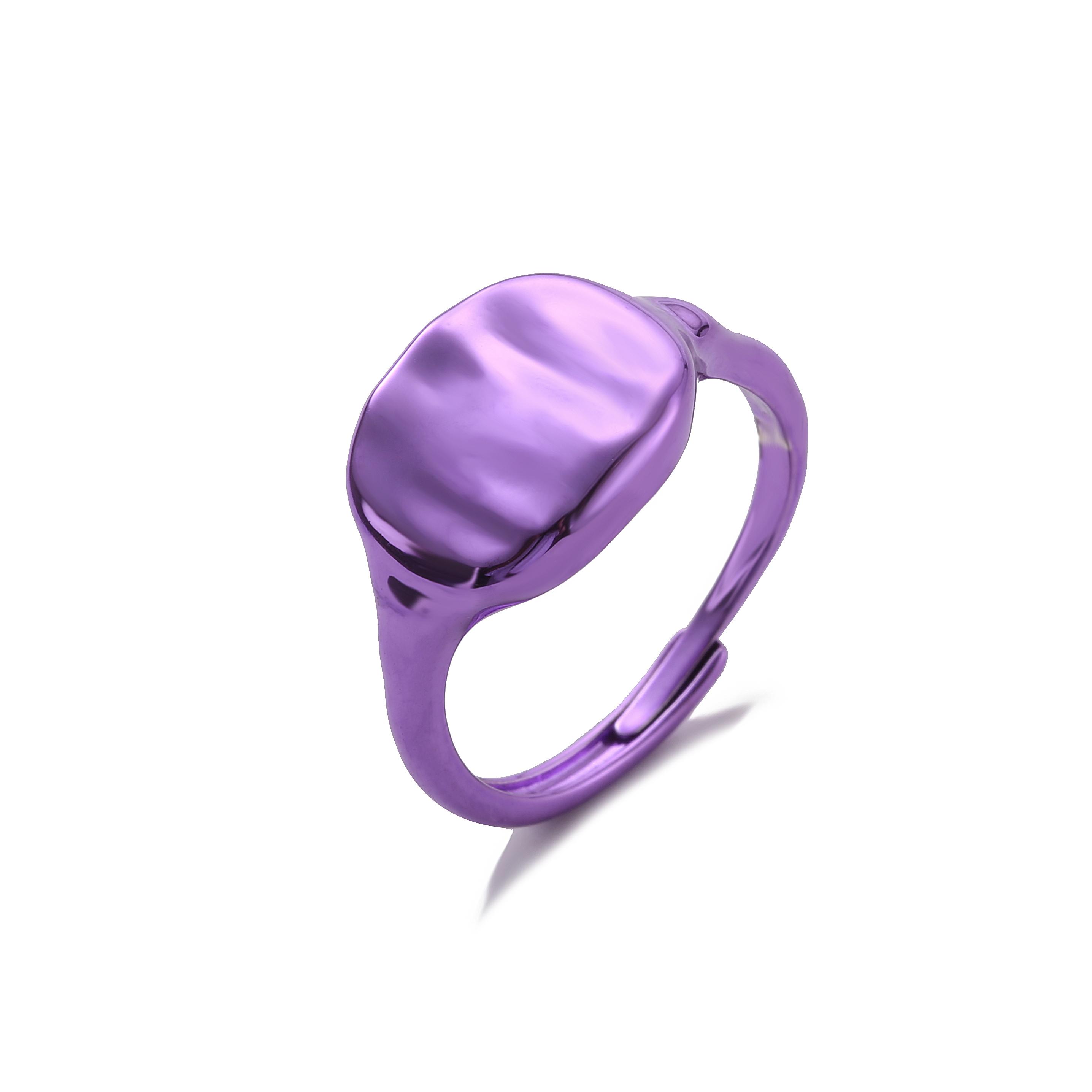 

HECHENG,Fashion Women s Ring, Copper Geometry Colorful HIP-HOP Ring For Party Femme Gift Ins Zircon серый