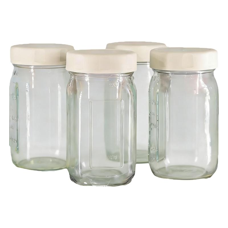 Leak Proof Glass Mason Jar Storage Canister for Salad Storage Preserving Freshness During Travel Camping and Daily Use 1 2970₽