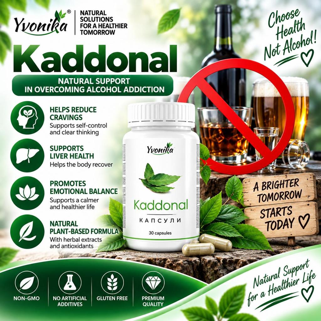 Kaddonal – from Alcoholism: 30 Capsules.