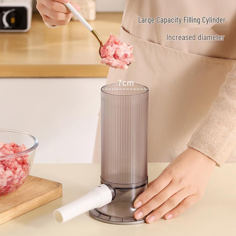 Large Food-Grade Hand-Push Sausage Filler for Homemade Sausages