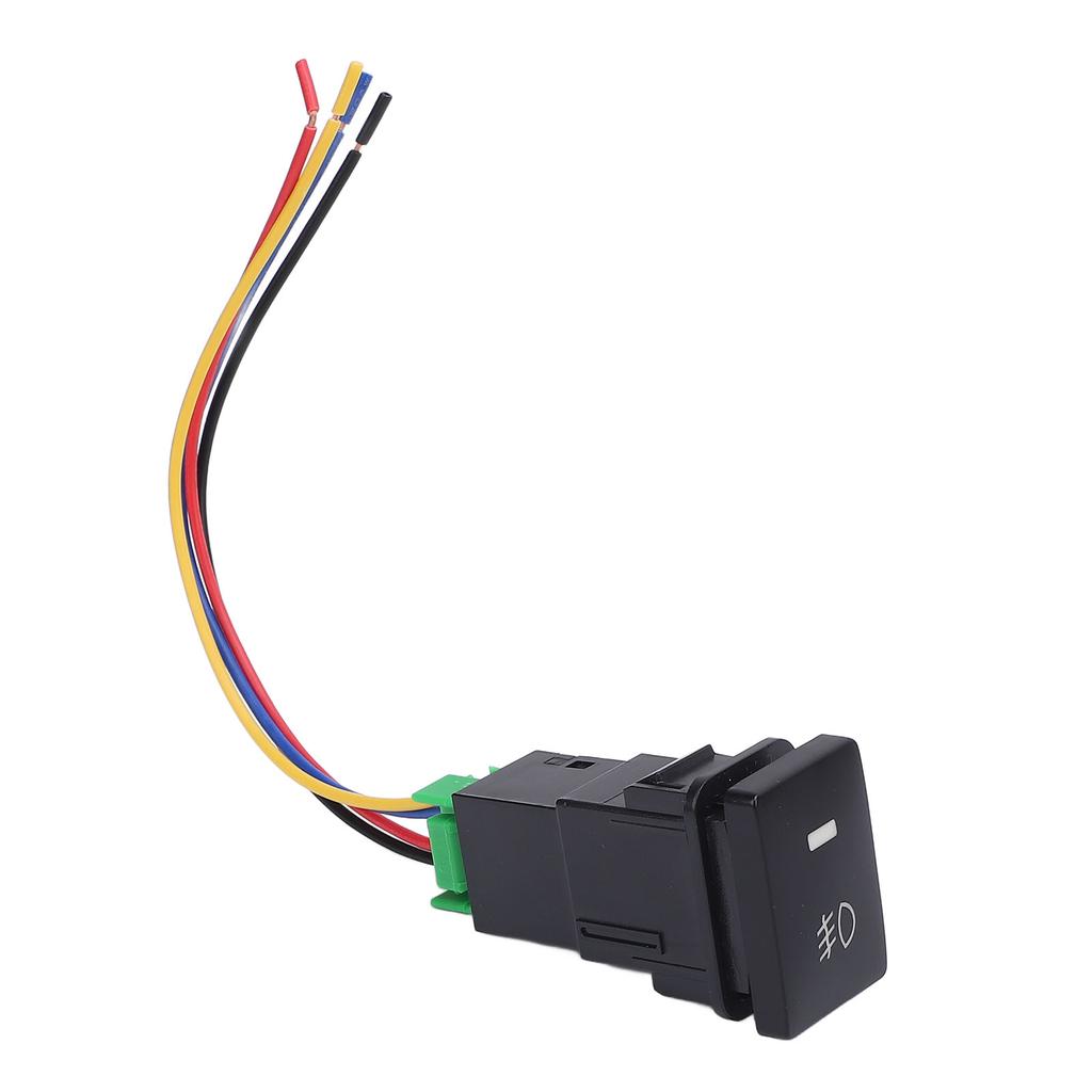 4 Pole 12V Push Button Switch with LED Background Indicator Light for Fog Light DRL LED Light Bar