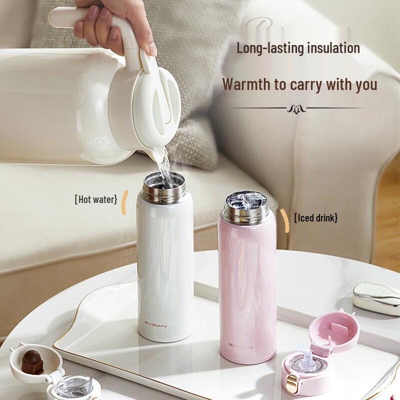 BVGMAV 360ml 316 Stainless Steel Kids Insulated Straw Bottle