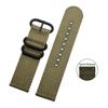 Nylon Canvas Watch Band for TIMES Seiko Citizen Seagull Outdoor Sports Waterproof Strap Bracelet Khaki Green 18mm 20mm 22mm 24mm